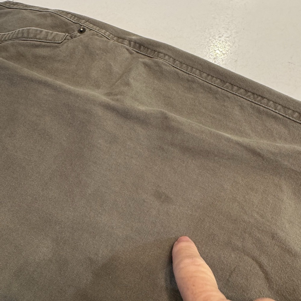Eddie Bauer Men Pants 36x32 (36x29)Tan Khaki Utility Pants Carpenter Canvas - Picture 11 of 13